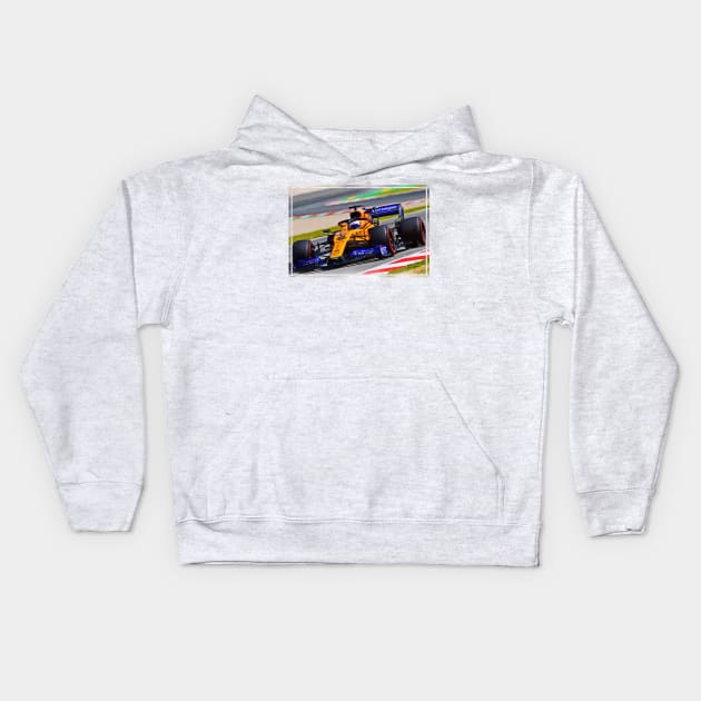 Carlos Sainz junior Kids Hoodie by DeVerviers